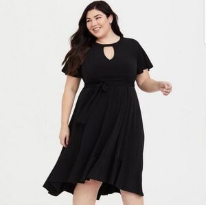 Torrid Black Studio Knit Skater Dress 1